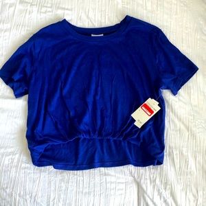 Medium Blue Crop Top